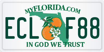 FL license plate ECLF88