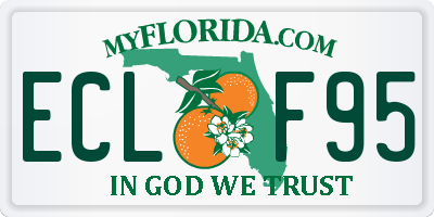 FL license plate ECLF95