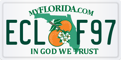 FL license plate ECLF97