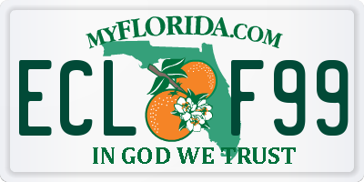 FL license plate ECLF99
