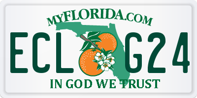 FL license plate ECLG24