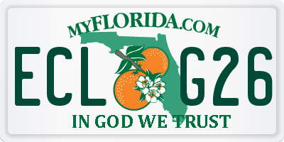 FL license plate ECLG26
