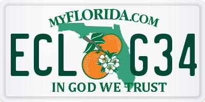 FL license plate ECLG34