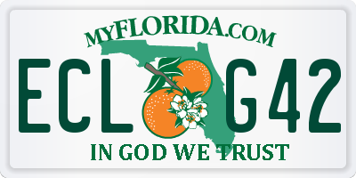 FL license plate ECLG42