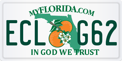 FL license plate ECLG62
