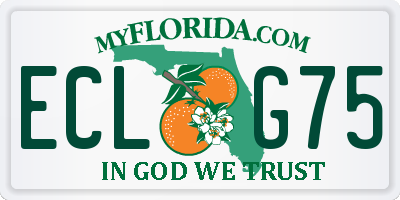 FL license plate ECLG75