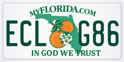 FL license plate ECLG86