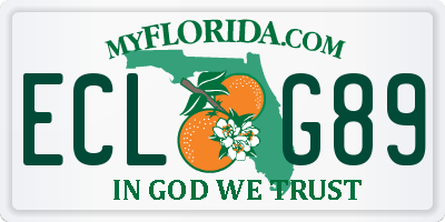 FL license plate ECLG89