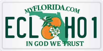 FL license plate ECLH01