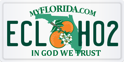 FL license plate ECLH02