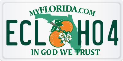 FL license plate ECLH04