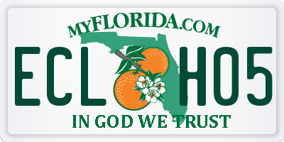 FL license plate ECLH05