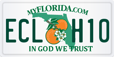 FL license plate ECLH10