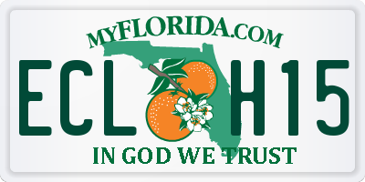 FL license plate ECLH15