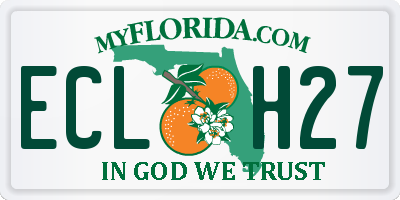 FL license plate ECLH27