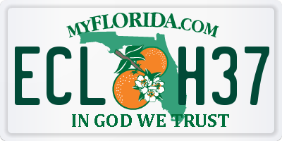 FL license plate ECLH37