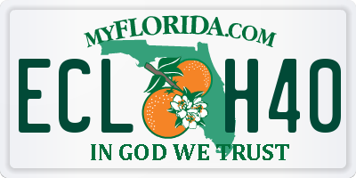 FL license plate ECLH40