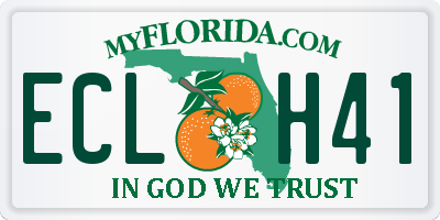 FL license plate ECLH41