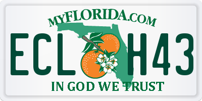FL license plate ECLH43