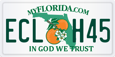 FL license plate ECLH45