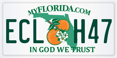 FL license plate ECLH47