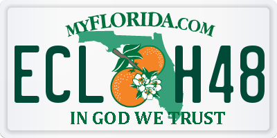 FL license plate ECLH48