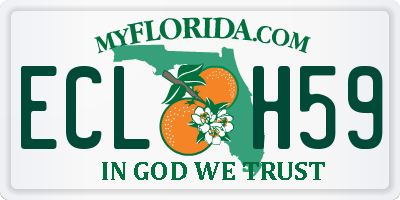 FL license plate ECLH59