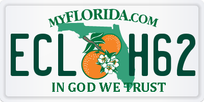 FL license plate ECLH62