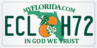 FL license plate ECLH72