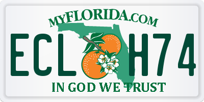 FL license plate ECLH74