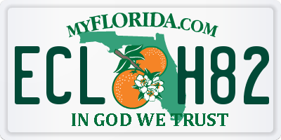 FL license plate ECLH82