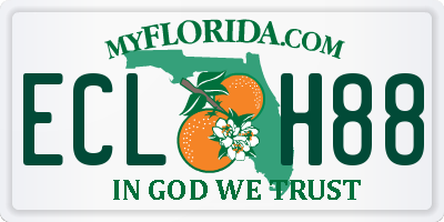 FL license plate ECLH88
