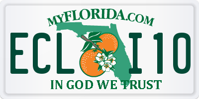 FL license plate ECLI10