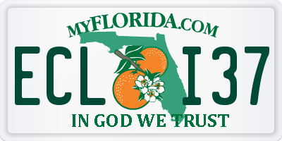 FL license plate ECLI37