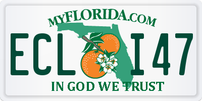 FL license plate ECLI47