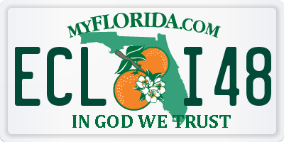 FL license plate ECLI48