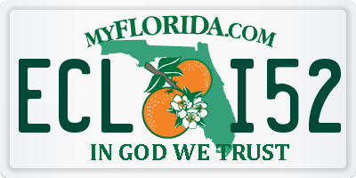 FL license plate ECLI52