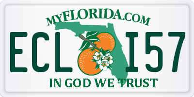 FL license plate ECLI57