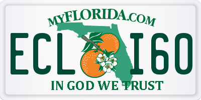 FL license plate ECLI60