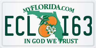 FL license plate ECLI63