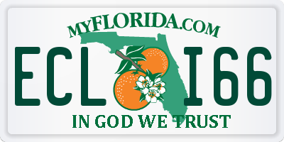 FL license plate ECLI66