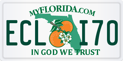 FL license plate ECLI70