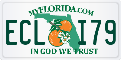 FL license plate ECLI79