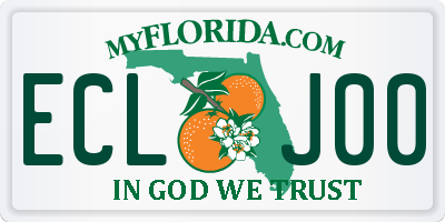 FL license plate ECLJ00