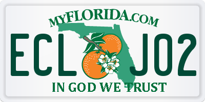 FL license plate ECLJ02