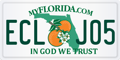 FL license plate ECLJ05