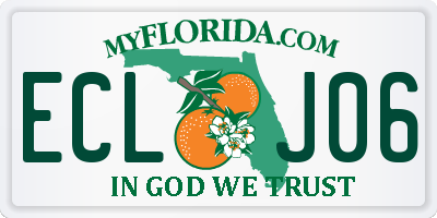 FL license plate ECLJ06