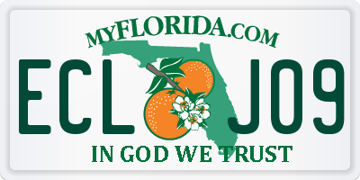 FL license plate ECLJ09