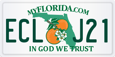 FL license plate ECLJ21