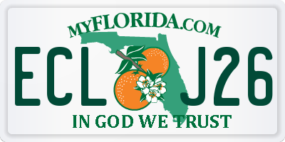 FL license plate ECLJ26